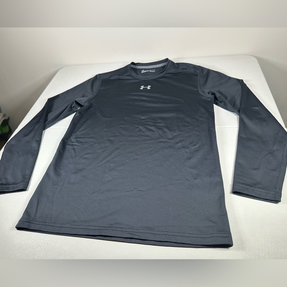 Under Armour Tech Cold Gear Fitted Fleece-Lined Compression Long Sleeve Tee - Picture 3 of 8